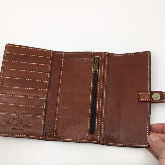 Patricia Nash floral and fruit Large Leather Wallet - Picture 8 of 16